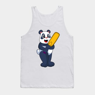 Panda Cricket Cricket bat Tank Top